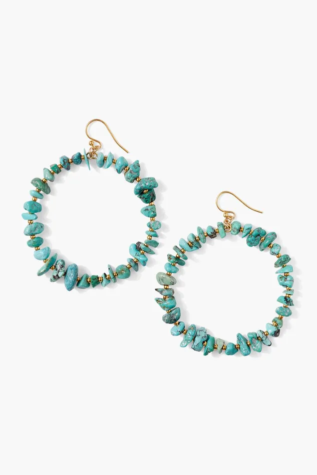 Seychelles Hoop Earrings Turquoise Women Chan Luu Earrings