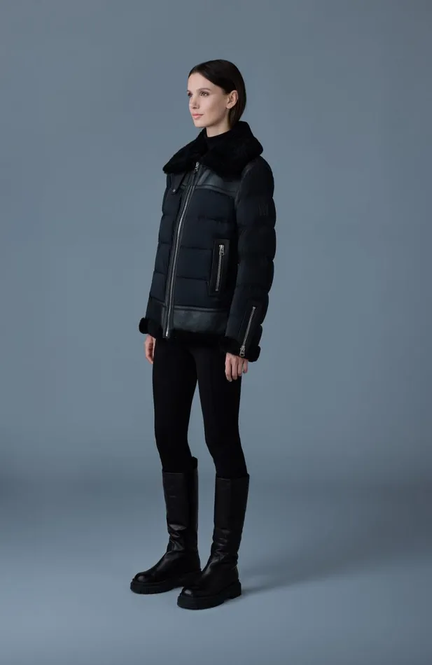 Shearling Jackets Women Mackage VANNA Mixedmedia Shearling Down Jacket Trenchnatural Shearling Jackets Women Mackage VANNA Mixedmedia Shearling Down Jacket Trenchnatural