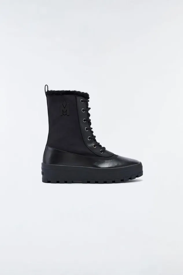 Shearling Lined Boots Men Mackage HERO Shearlinglined Winter Boot For Men Champagne