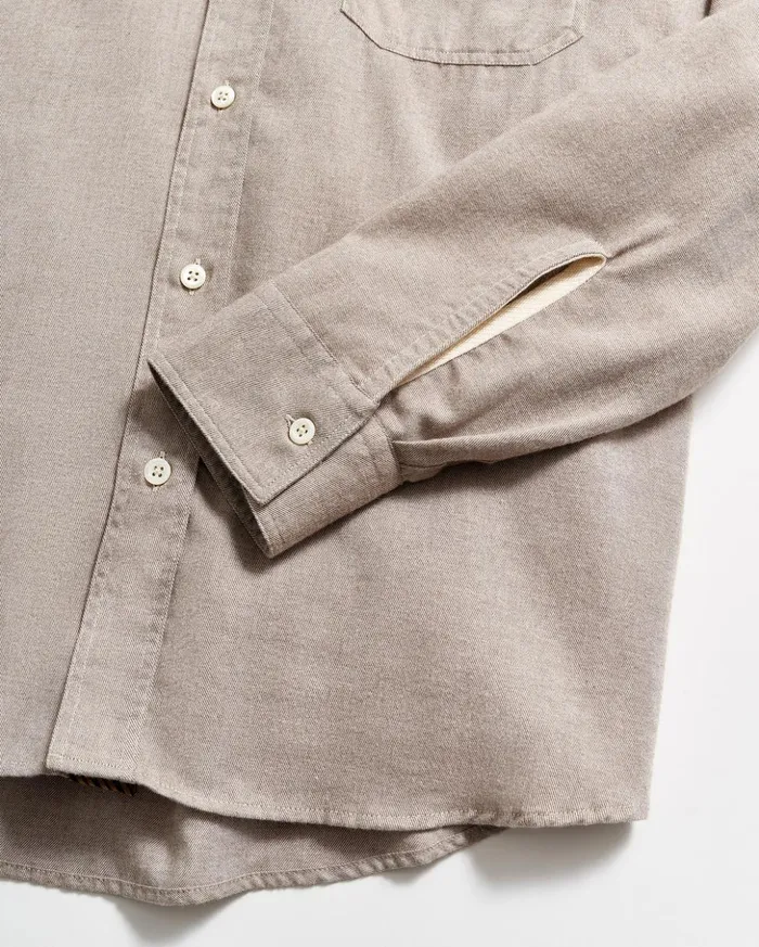 Shirting Men Billy Reid Tuscumbia Classic Shirt Tan