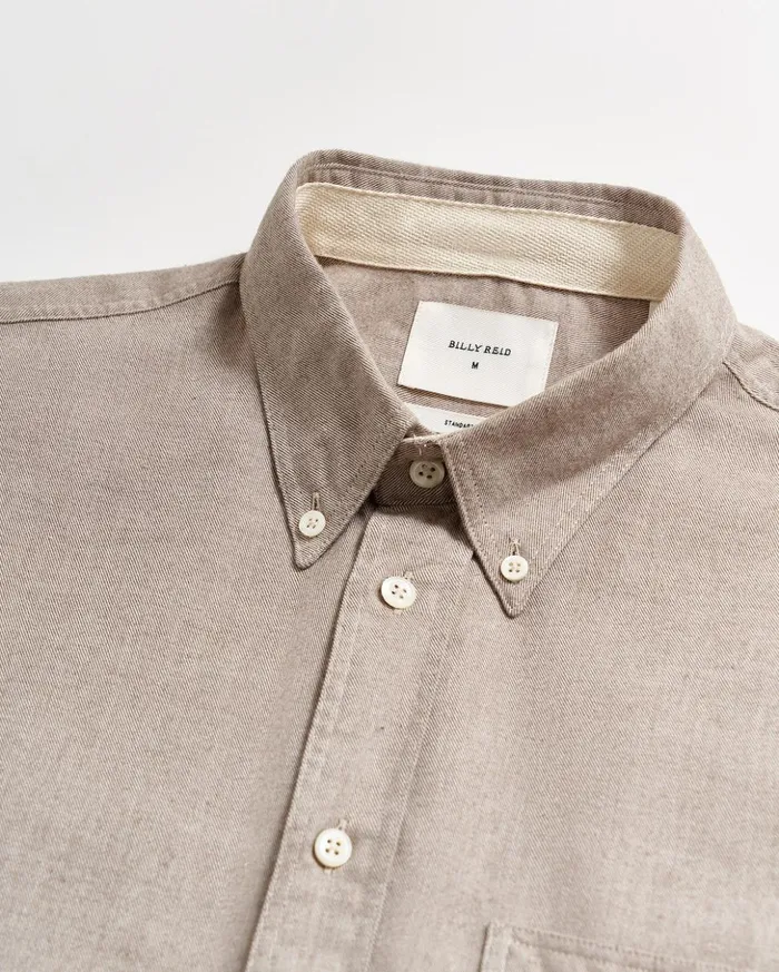 Shirting Men Billy Reid Tuscumbia Classic Shirt Tan
