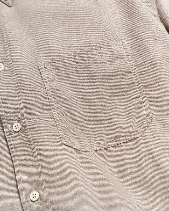 Shirting Men Billy Reid Tuscumbia Classic Shirt Tan