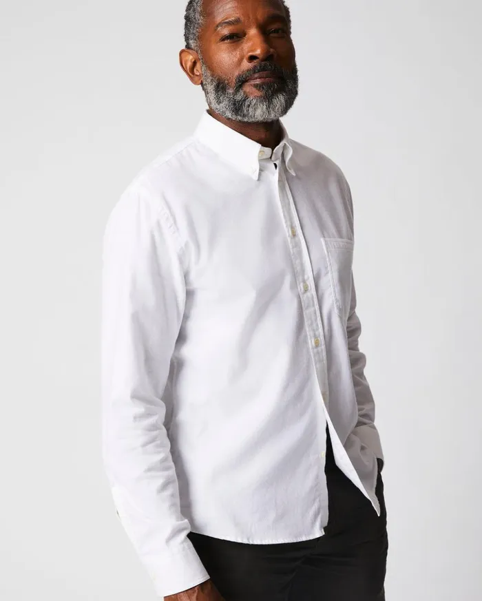 Shirting Men Billy Reid Tuscumbia Classic Shirt White
