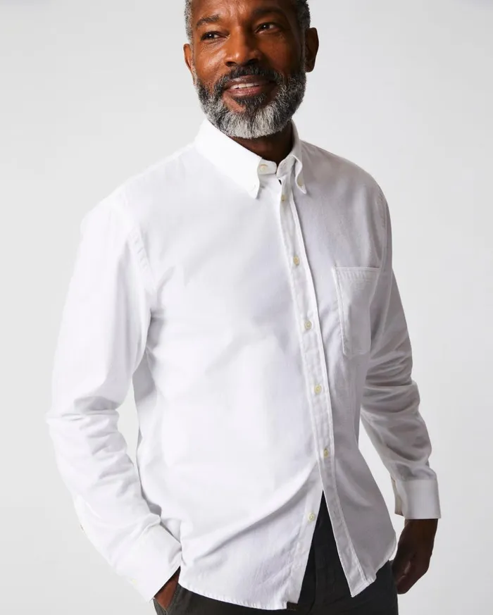 Shirting Men Billy Reid Tuscumbia Classic Shirt White