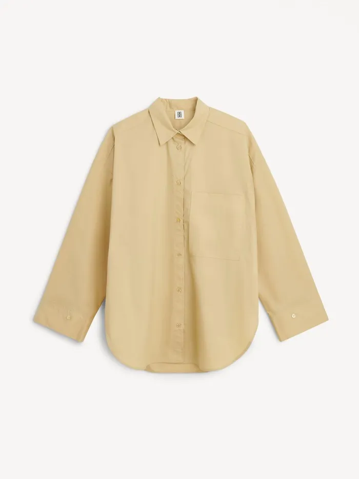 Shirts and Blouses Women By Malene Birger Derris Organic Cotton Shirt Dark Sand Shirts and Blouses Women By Malene Birger Derris Organic Cotton Shirt Dark Sand