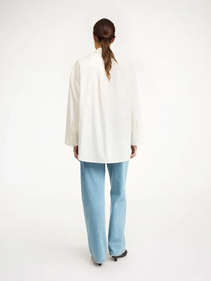 Shirts and Blouses Women By Malene Birger Derris Organic Cotton Shirt Whisper White Shirts and Blouses Women By Malene Birger Derris Organic Cotton Shirt Whisper White