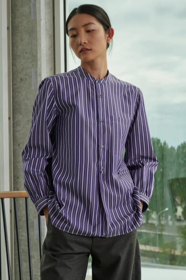 Shirts Women Soeur FRANCHISE SHIRT Purpleoffwhite
