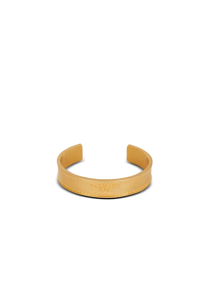 Signature Tubular Bracelet Gold MenWomen Balmain Fashion Jewelry