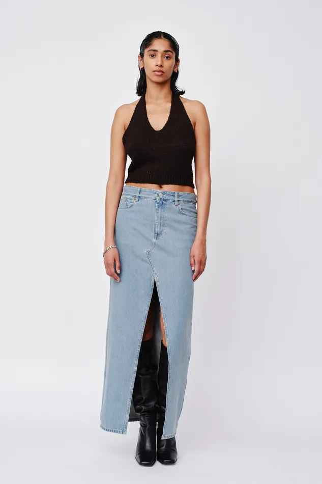 Skirts and Shorts Cynthia Deconstructed Blue 6 8211 Deconstructed blue wash Wonhundred Women