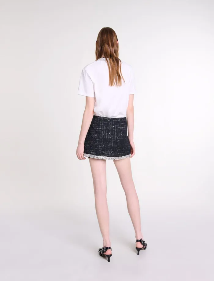 Skirts and Shorts Women Maje Sequinned Skort Black