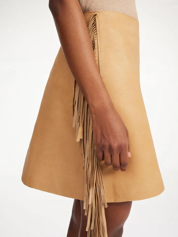 Skirts Women By Malene Birger Coras Leather Mini Skirt Tan Skirts Women By Malene Birger Coras Leather Mini Skirt Tan