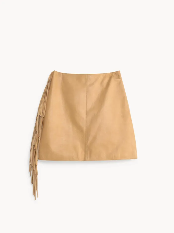 Skirts Women By Malene Birger Coras Leather Mini Skirt Tan Skirts Women By Malene Birger Coras Leather Mini Skirt Tan