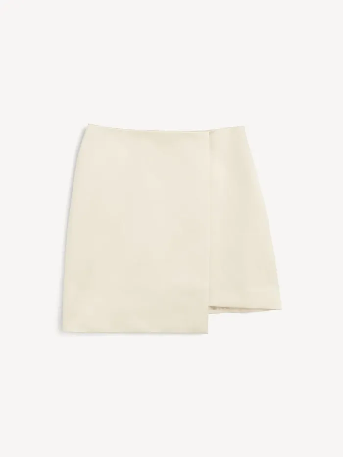 Skirts Women By Malene Birger Raye Mini Skirt Oyster Gray Skirts Women By Malene Birger Raye Mini Skirt Oyster Gray