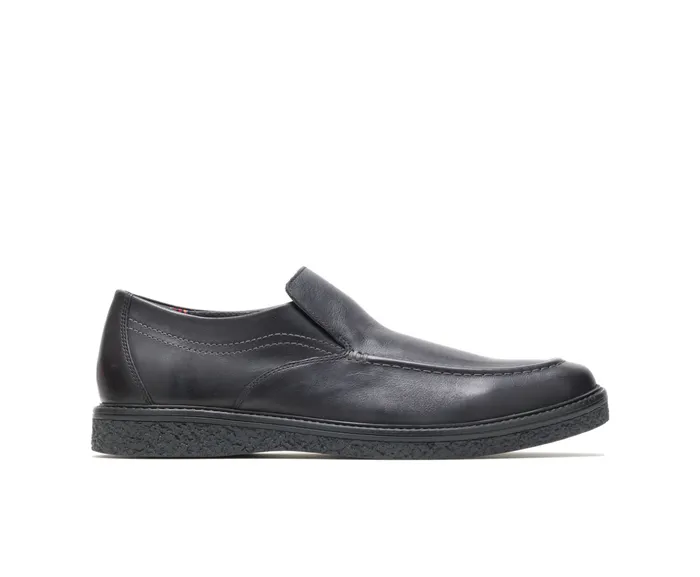 SlipOns Jaden Mt SlipOn Black Leather 8211 Hush Puppies Men