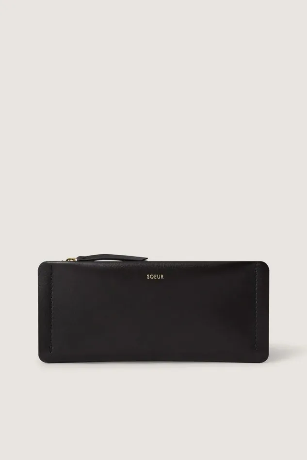 Small Leather Goods Women Soeur VENERDI PURSE Coal