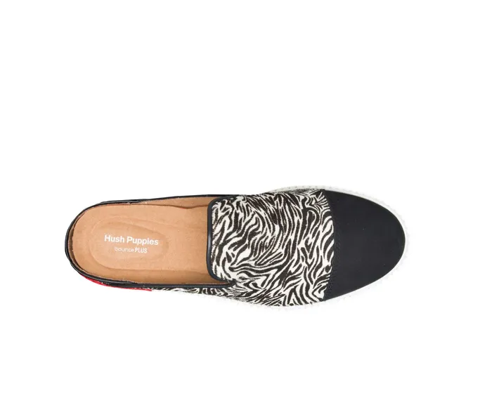 Sneakers Hush Puppies Women Sabine Mule Zebra Calf Hair