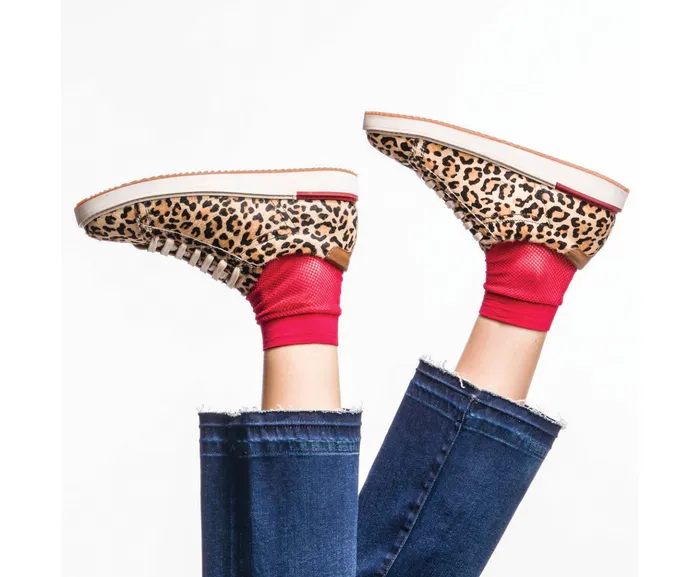 Sneakers Hush Puppies Women Sabine Sneaker Leopard Calf Hair Sneakers Hush Puppies Women Sabine Sneaker Leopard Calf Hair