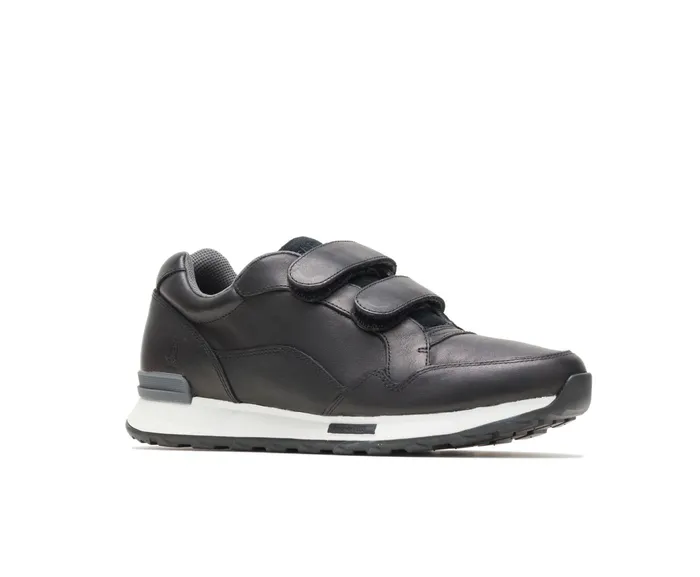 Sneakers Jenna 2Strap Jogger Black Leather Hush Puppies Women