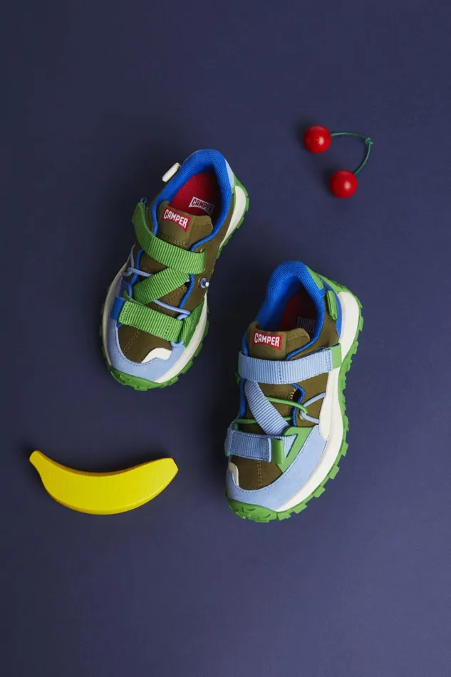 Sneakers Kids Camper Twins Multicolored TextileLeather Sneaker Sneakers Kids Camper Twins Multicolored TextileLeather Sneaker