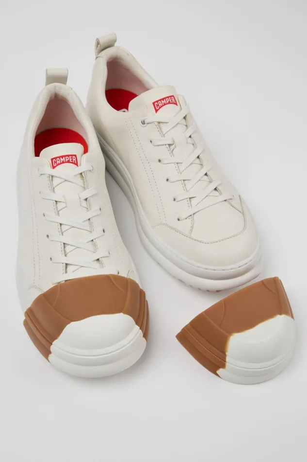 Sneakers Men Camper Junction Runner White Leather Sneakers Sneakers Men Camper Junction Runner White Leather Sneakers