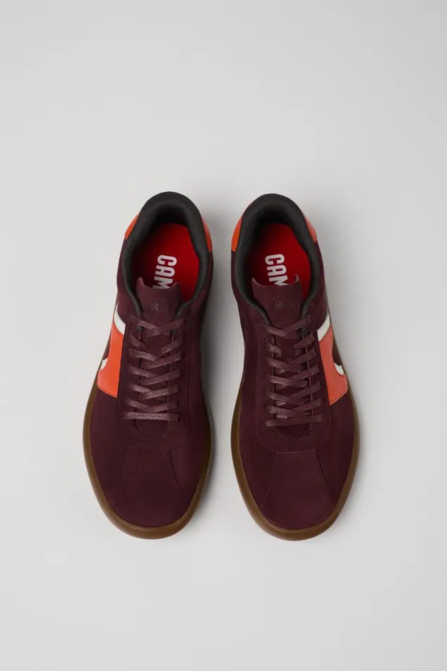 Sneakers Men Camper Pelotas Soller Burgundy NubuckLeather Sneaker Sneakers Men Camper Pelotas Soller Burgundy NubuckLeather Sneaker