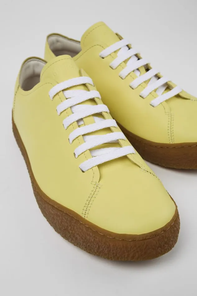 Sneakers Men Camper Peu Terreno Yellow Leather Sneaker