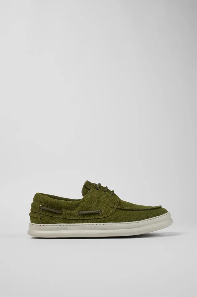 Sneakers Men Camper Runner Green Textile Boat Shoe Sneakers Men Camper Runner Green Textile Boat Shoe