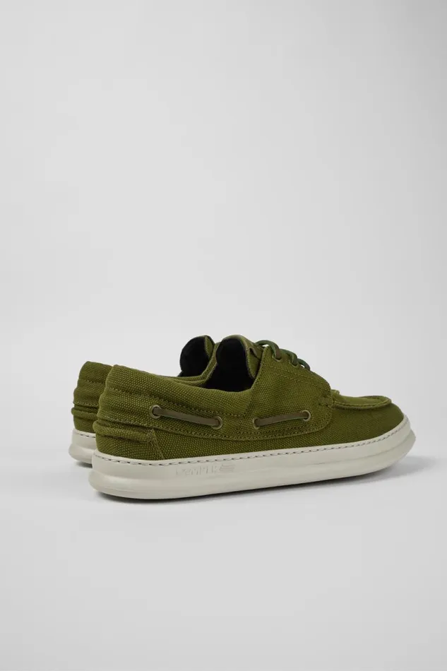 Sneakers Men Camper Runner Green Textile Boat Shoe Sneakers Men Camper Runner Green Textile Boat Shoe