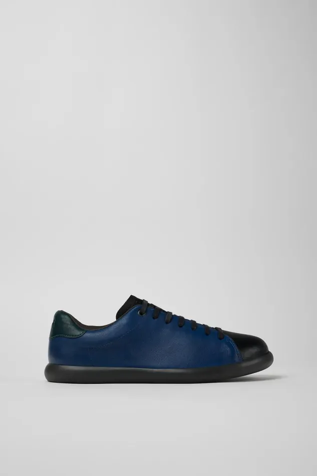 Sneakers Men Camper Twins Black And Blue Leather Sneaker Sneakers Men Camper Twins Black And Blue Leather Sneaker