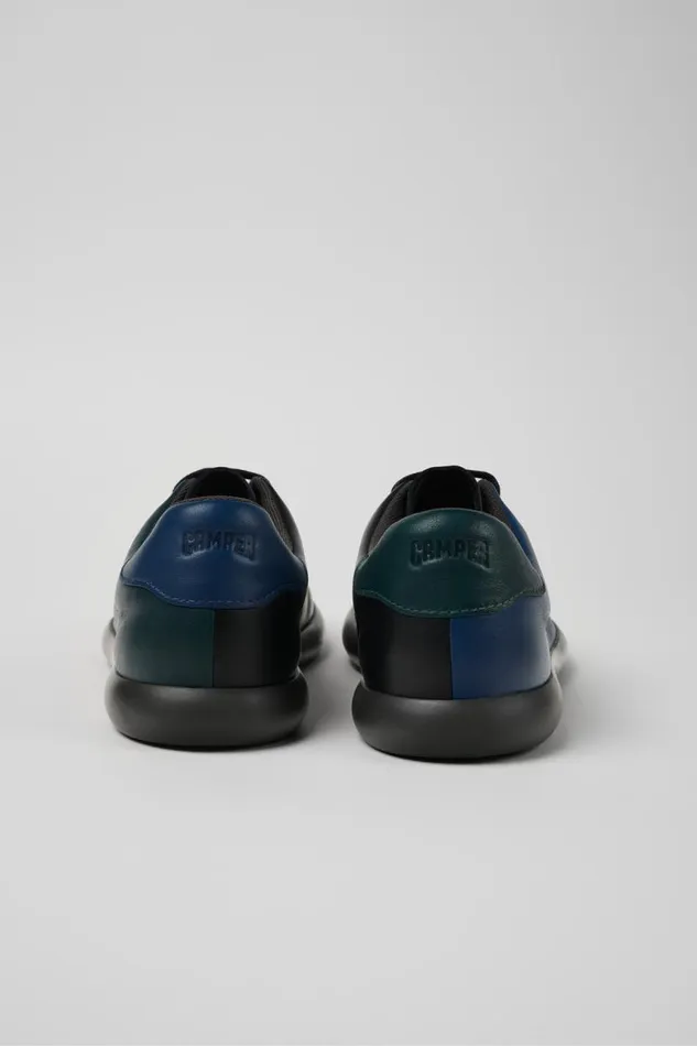 Sneakers Men Camper Twins Black And Blue Leather Sneaker Sneakers Men Camper Twins Black And Blue Leather Sneaker