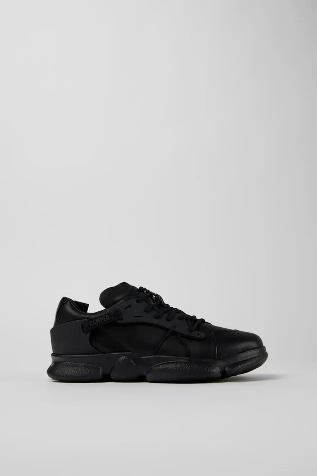 Sneakers Women Camper Karst Black Leather And Textile Sneakers Sneakers Women Camper Karst Black Leather And Textile Sneakers