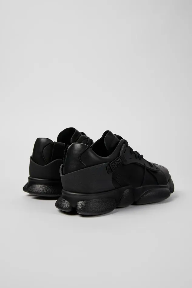 Sneakers Women Camper Karst Black Leather And Textile Sneakers Sneakers Women Camper Karst Black Leather And Textile Sneakers