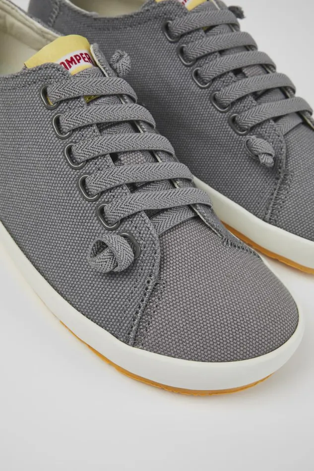 Sneakers Women Camper Peu Rambla Gray Textile Sneaker
