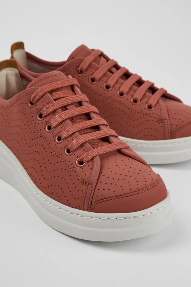 Sneakers Women Camper Runner Red Leather Sneaker