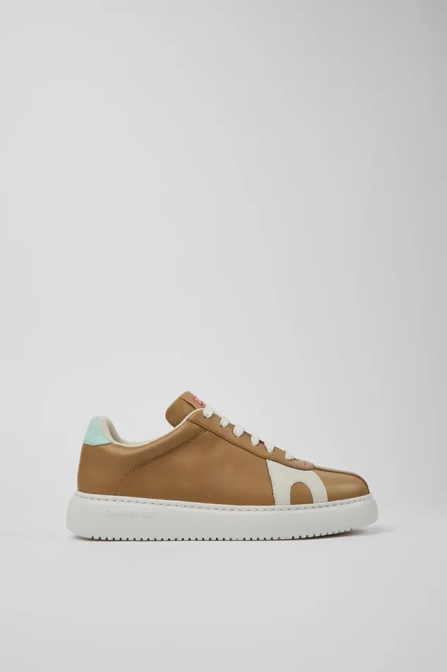 Sneakers Women Camper Twins Brown Leather Sneaker Sneakers Women Camper Twins Brown Leather Sneaker