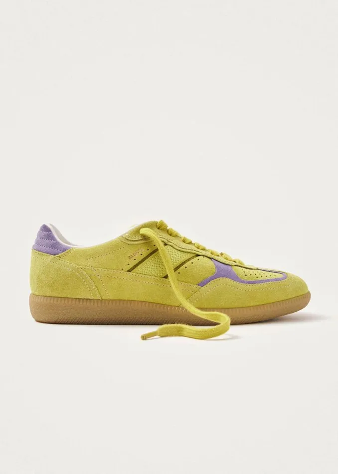 Sneakers WomenMen ALOHAS Tb490 Rife Acid Green Leather Sneakers