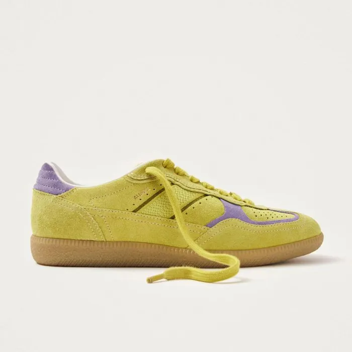 Sneakers WomenMen ALOHAS Tb490 Rife Acid Green Leather Sneakers