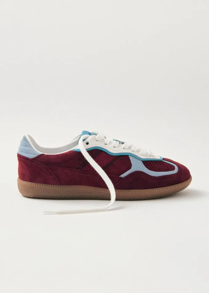 Sneakers WomenMen ALOHAS Tb490 Rife Burgundy Leather Sneakers