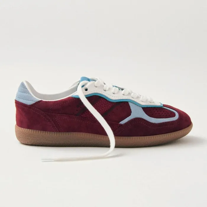 Sneakers WomenMen ALOHAS Tb490 Rife Burgundy Leather Sneakers
