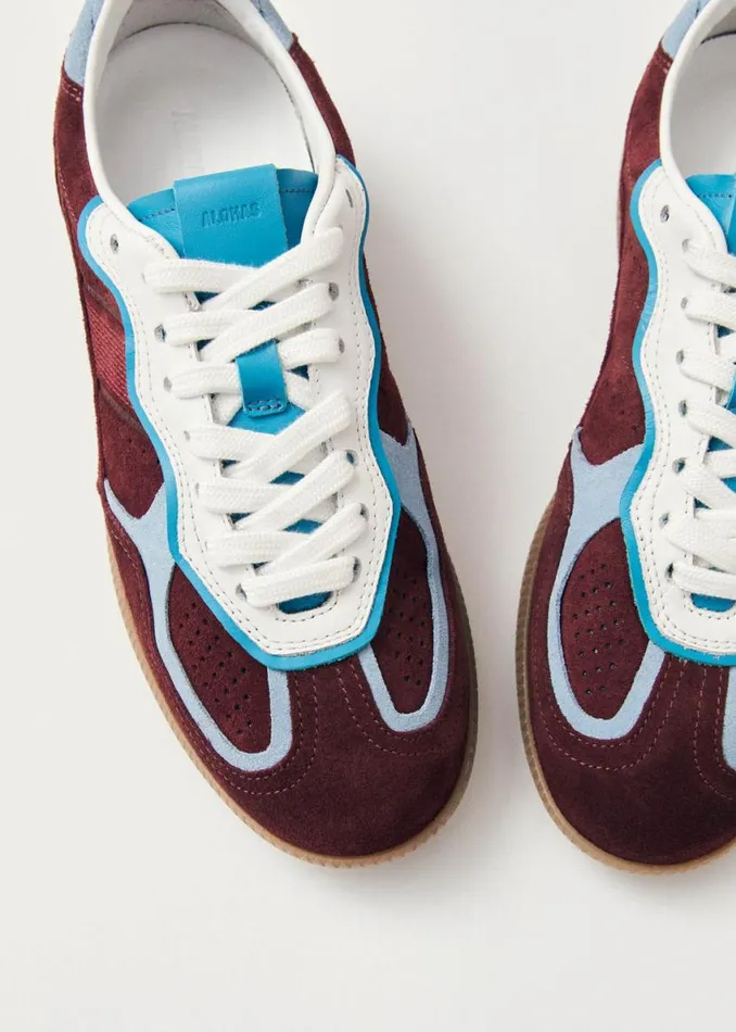 Sneakers WomenMen ALOHAS Tb490 Rife Burgundy Leather Sneakers