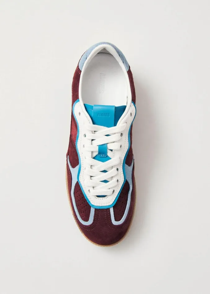 Sneakers WomenMen ALOHAS Tb490 Rife Burgundy Leather Sneakers