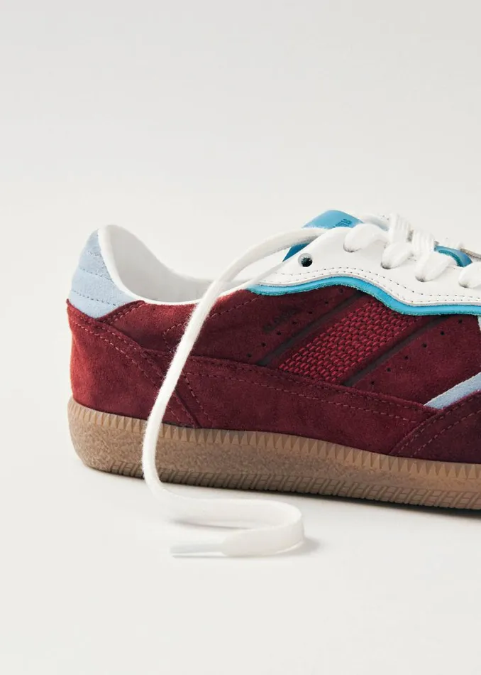 Sneakers WomenMen ALOHAS Tb490 Rife Burgundy Leather Sneakers