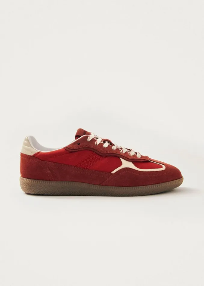 Sneakers WomenMen ALOHAS Tb490 Rife Sheen Red Leather Sneakers