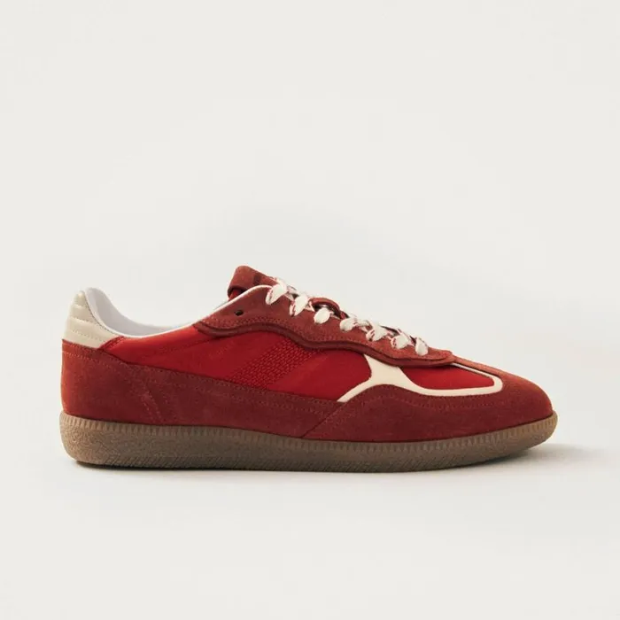 Sneakers WomenMen ALOHAS Tb490 Rife Sheen Red Leather Sneakers