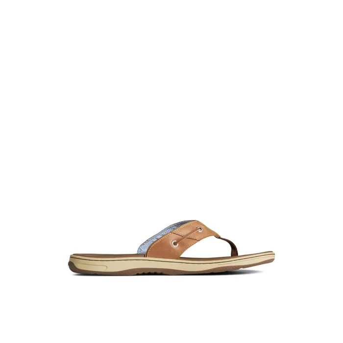 Sperry Baitfish Flip Flops Light Brown Men Sandals