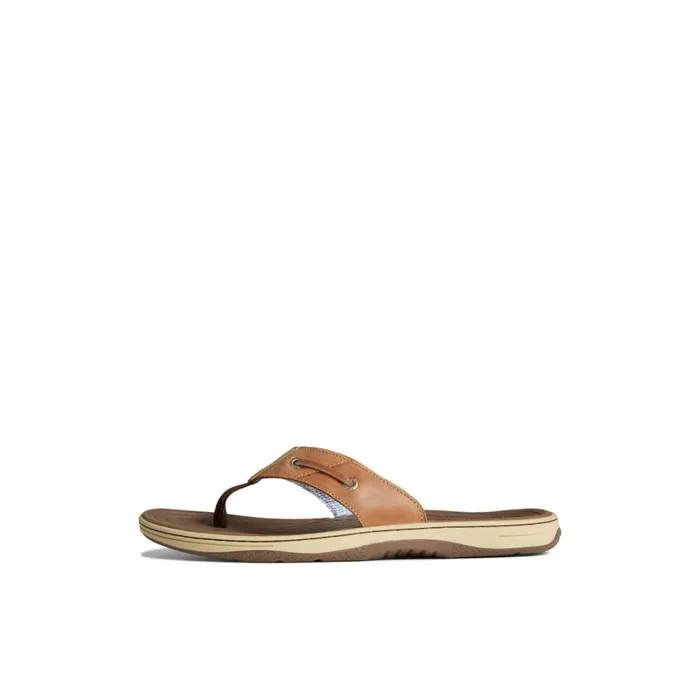Sperry Baitfish Flip Flops Light Brown Men Sandals