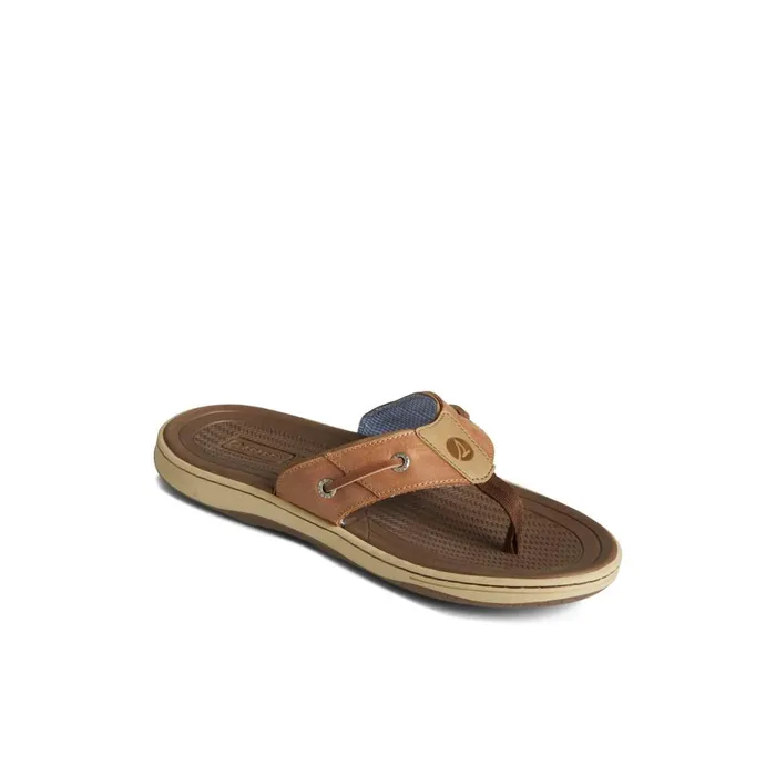 Sperry Baitfish Flip Flops Light Brown Men Sandals