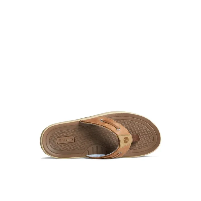 Sperry Baitfish Flip Flops Light Brown Men Sandals