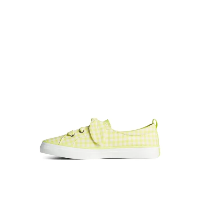 Sperry Crest Vibe Gingham Sneaker Light Green Women Sneakers
