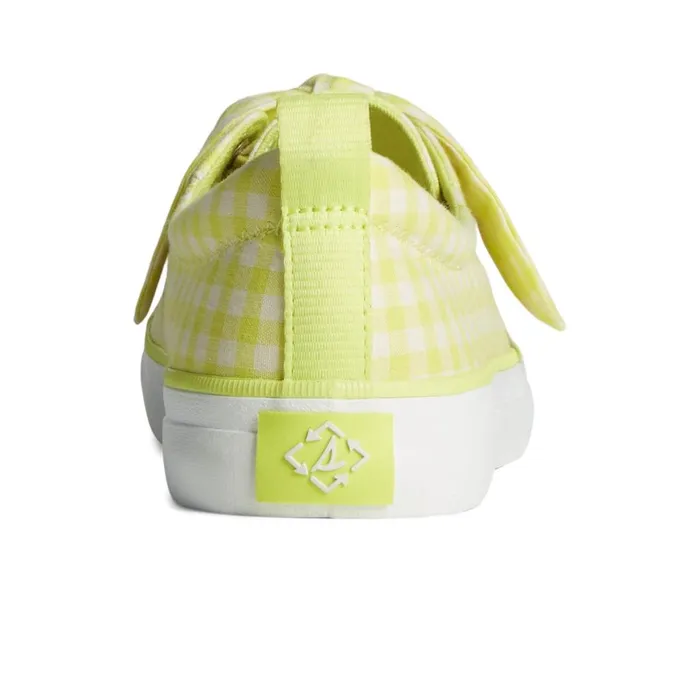 Sperry Crest Vibe Gingham Sneaker Light Green Women Sneakers
